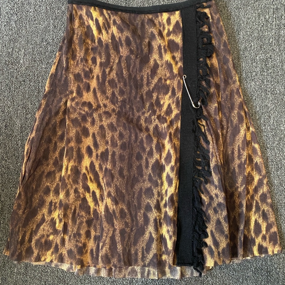Jean Paul Gaultier Animal Print A-Line Skirt